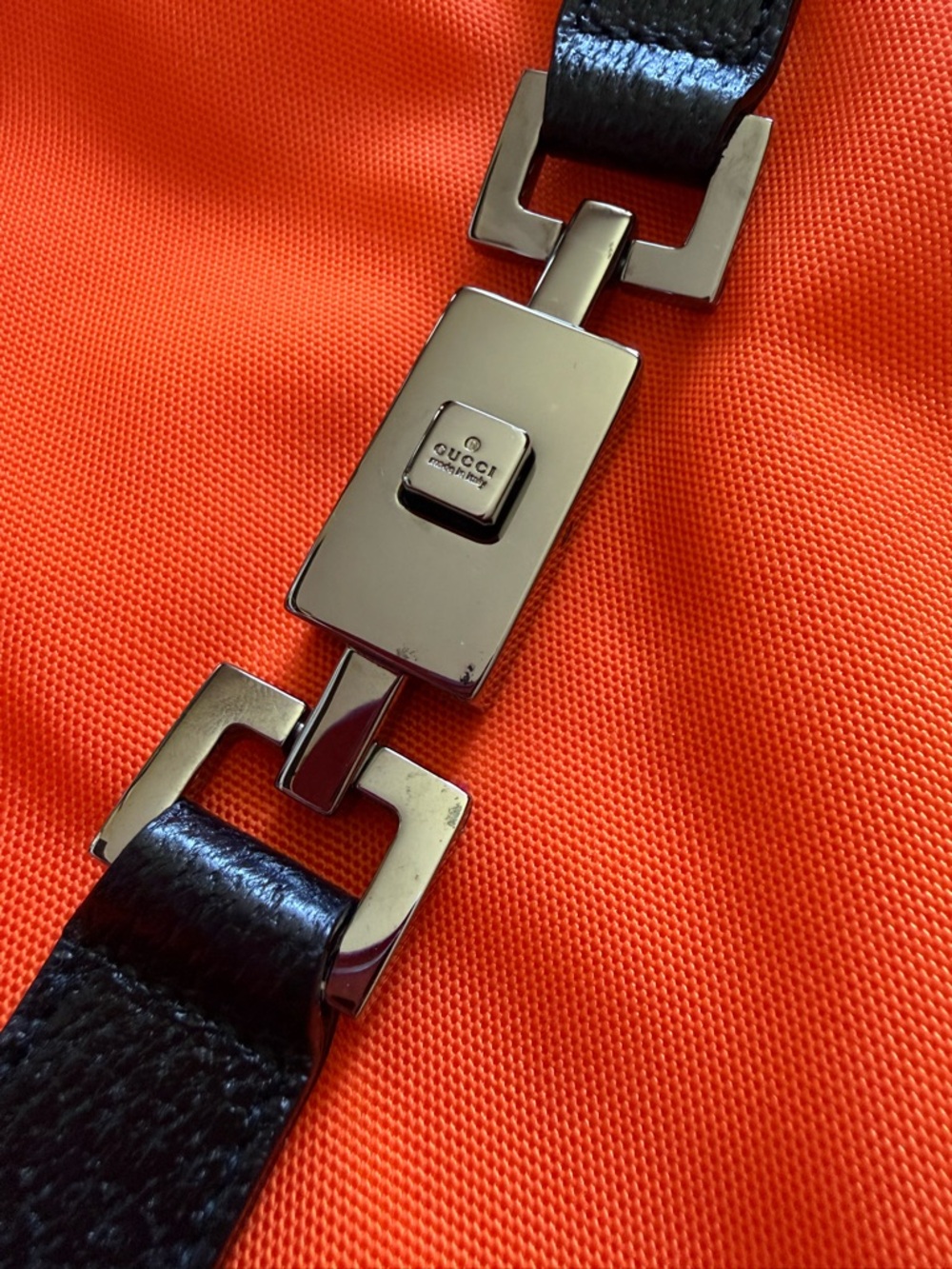 S/S 1999 GUCCI Jackie Tom Ford Runway Campaign Nylon Orange Las Vegas Hippies - Picture 9 of 11